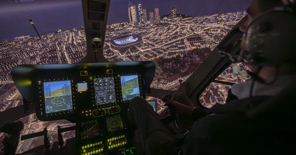 Entrol H145 helicopter flight simulator
