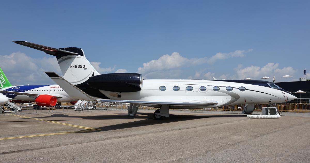 Gulfstream G500 at Singapore Airshow in 2026