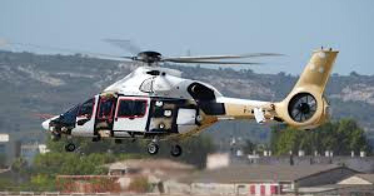 H160M first prototype mid flight