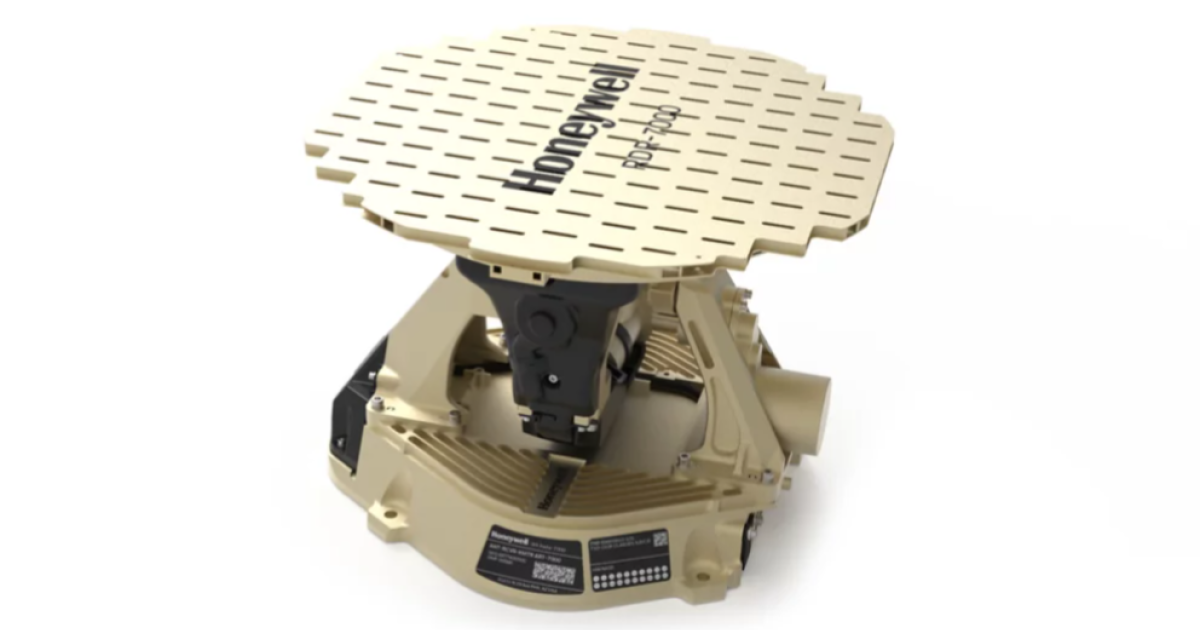 Honeywell radar against blank background