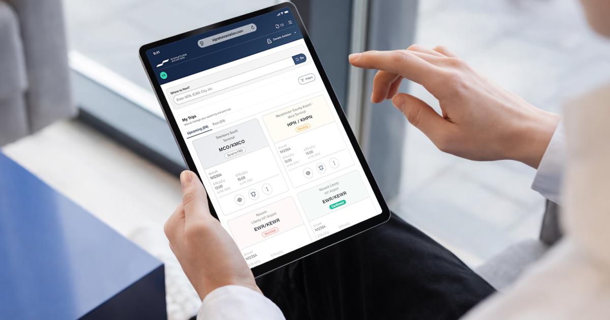 Customer using Signature Vision