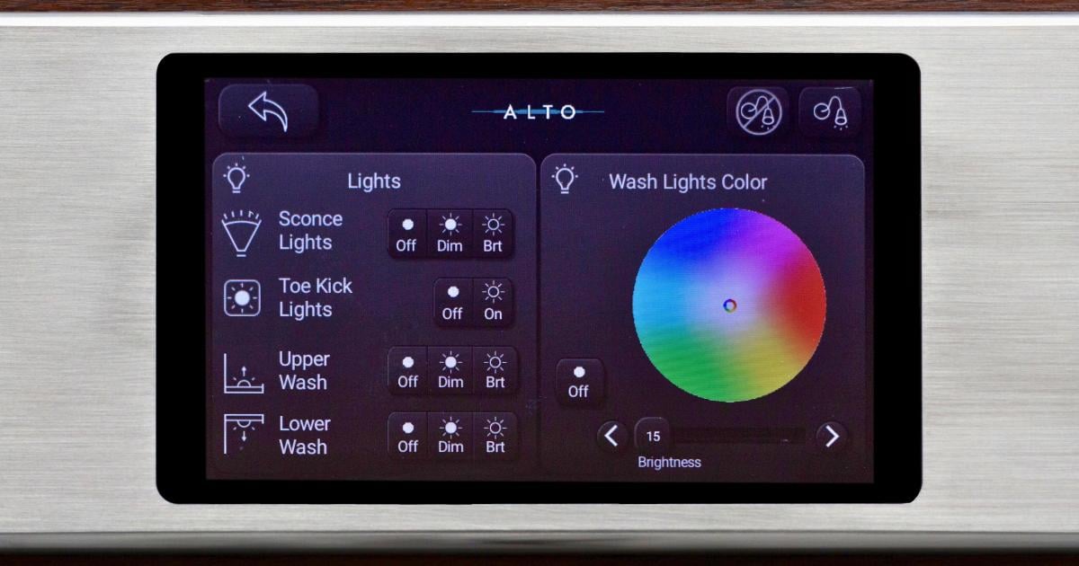 Alto Aviation touchscreen panel