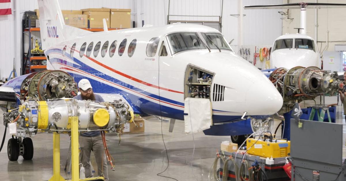 blackhawk performance center installing on king air 350