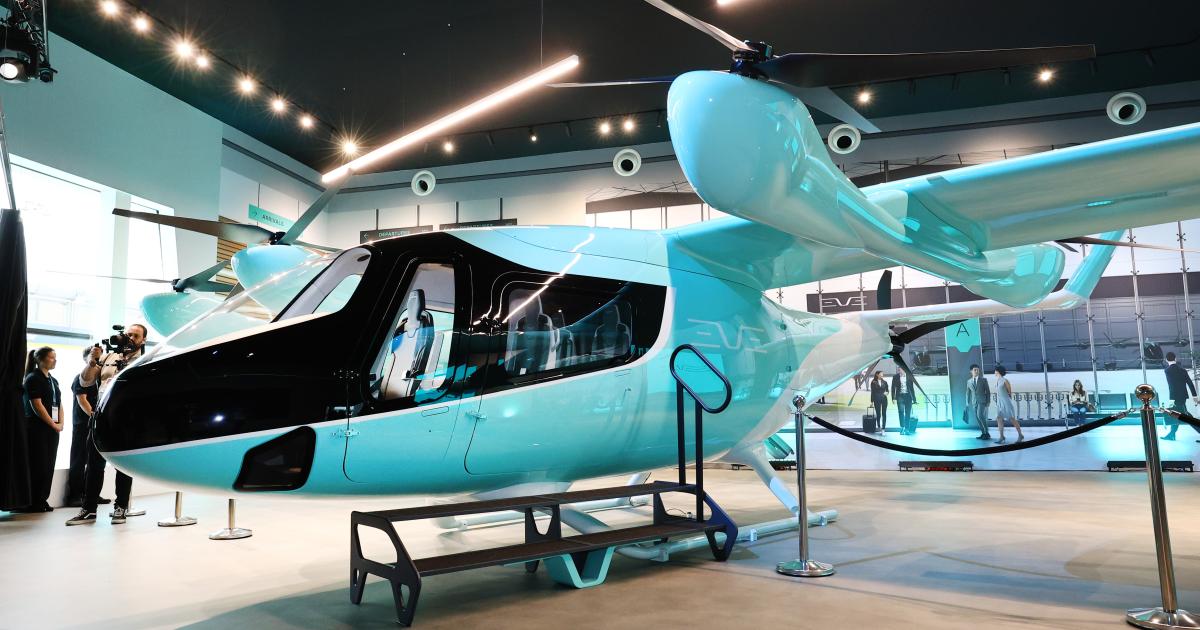 Eve Air Mobility Eve-100 mockup