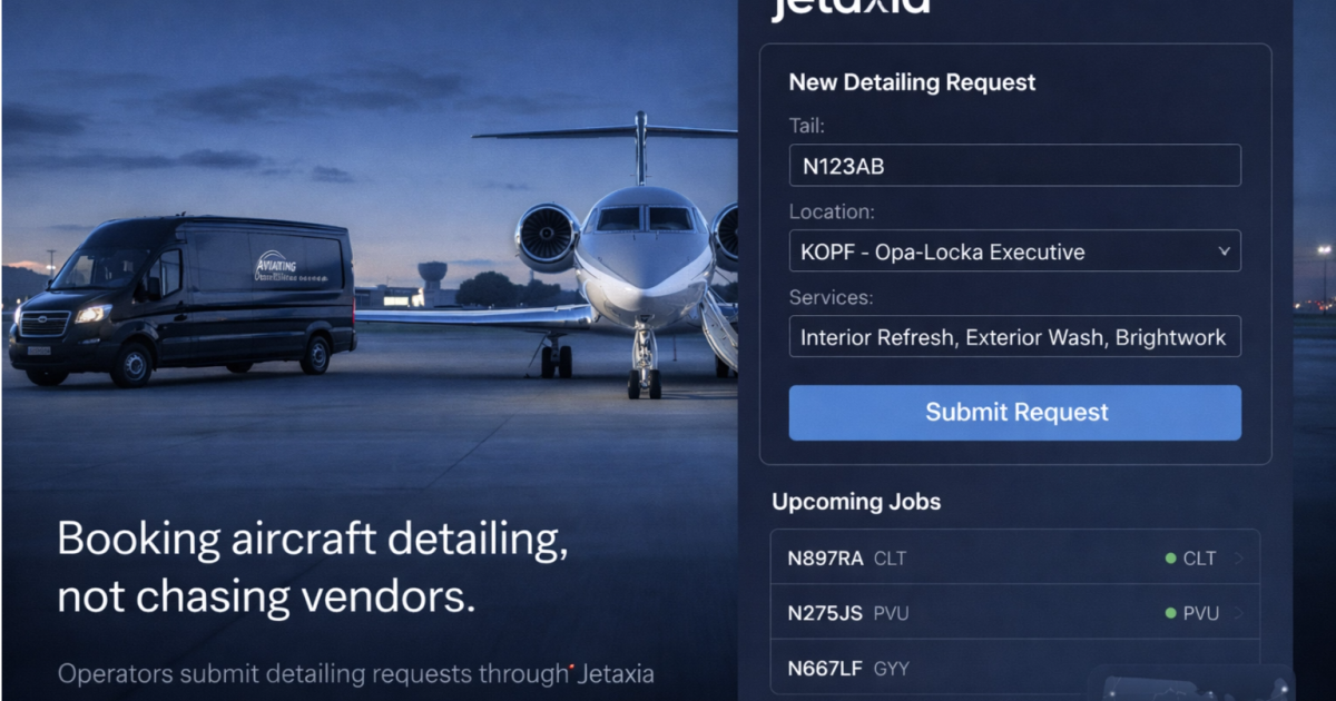 Screenshot of booking platform 