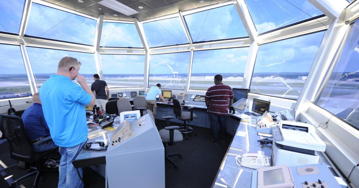 an air traffic control tower