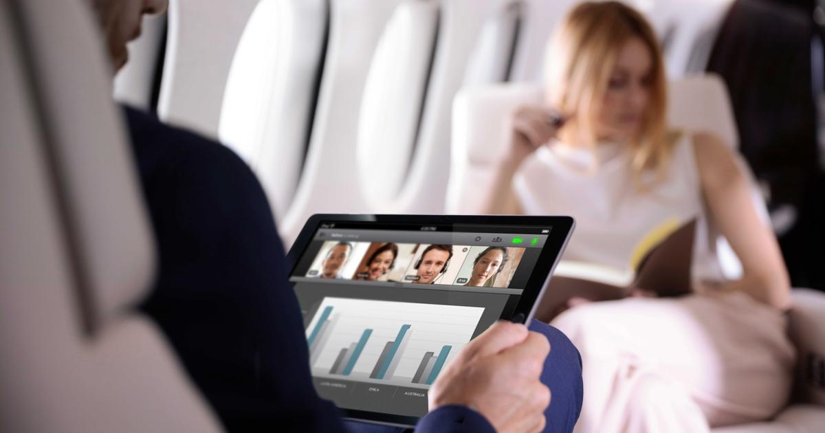 Falcon passengers using tech