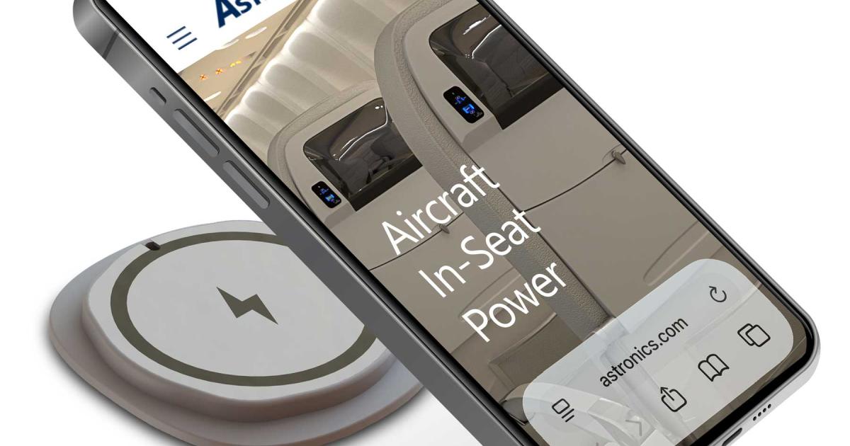 Astronics Qi2 wireless charger