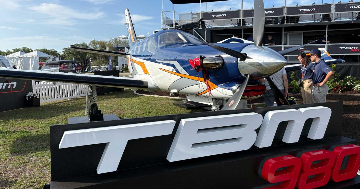 Daher TBM 980 makes U.S. debut in Lakeland, Florida
