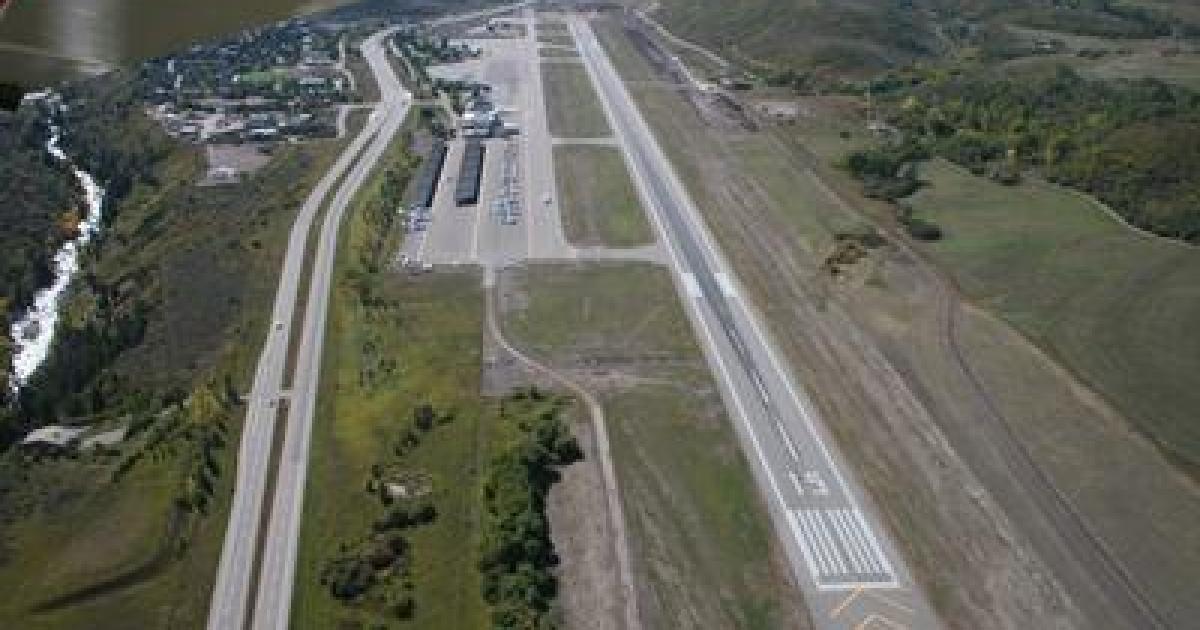 Aerial view of Aspen/Pitkin Airport