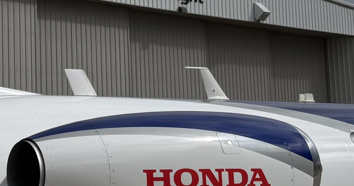 Straight Flight hangar with HF120 engine