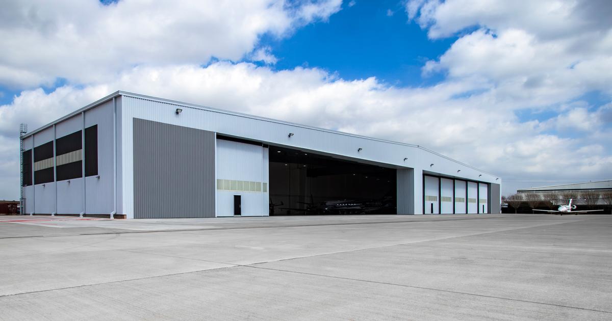 Galaxy Aviation's new hangar at KHOU