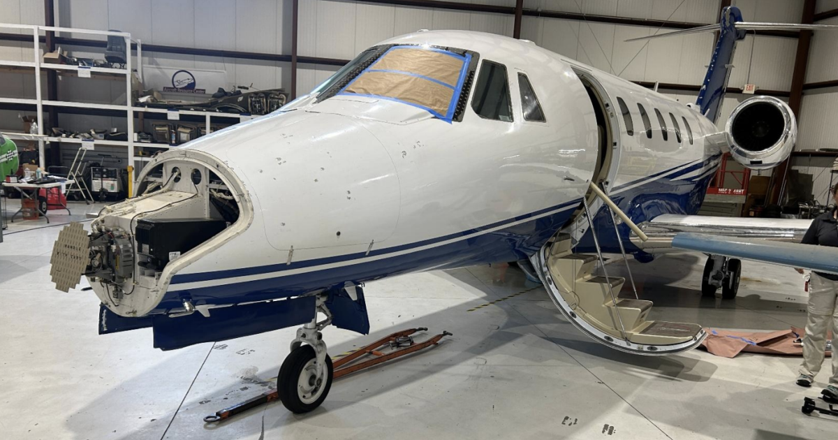 Citation 650 hail damage