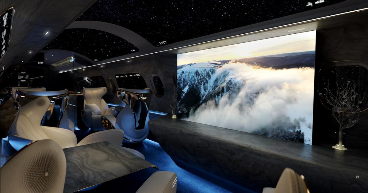 Rosen completed what it termed the world's larges IFE display in an undisclosed VVIP widebody