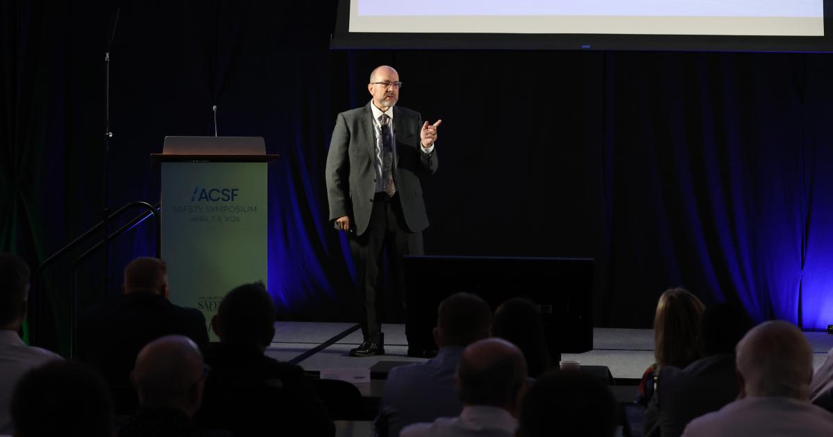 ACSF chairman and Flexjet chief safety officer Kent Stauffer 