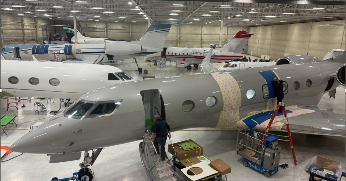 New World Aviation's maintenance hangar
