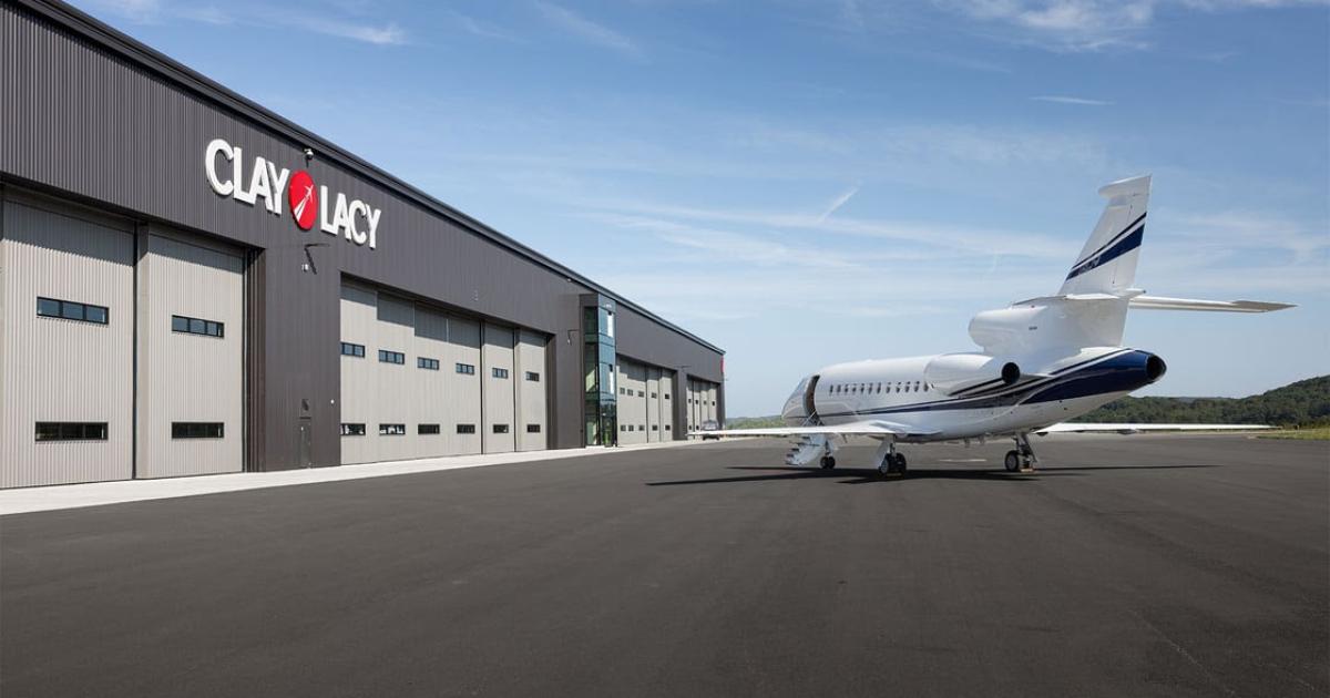 aircraft on Clay Lacy Ramp at KOXC
