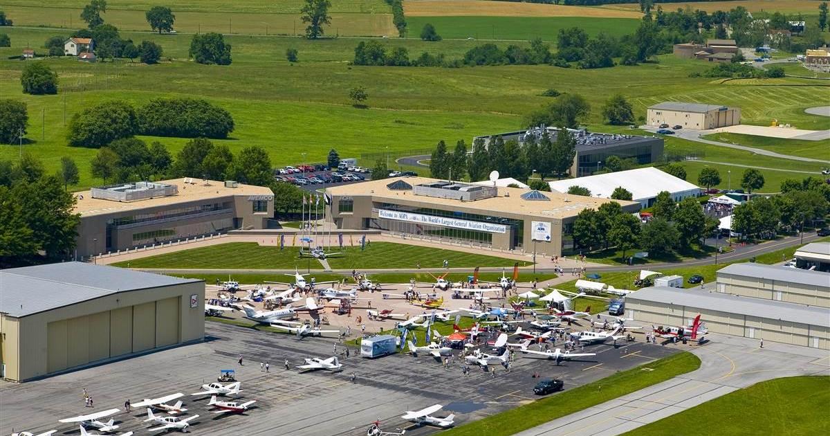 AOPA HQ in Maryland, from the air