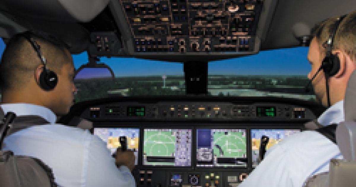 FlightSafety International Gulfstream G550 simulator