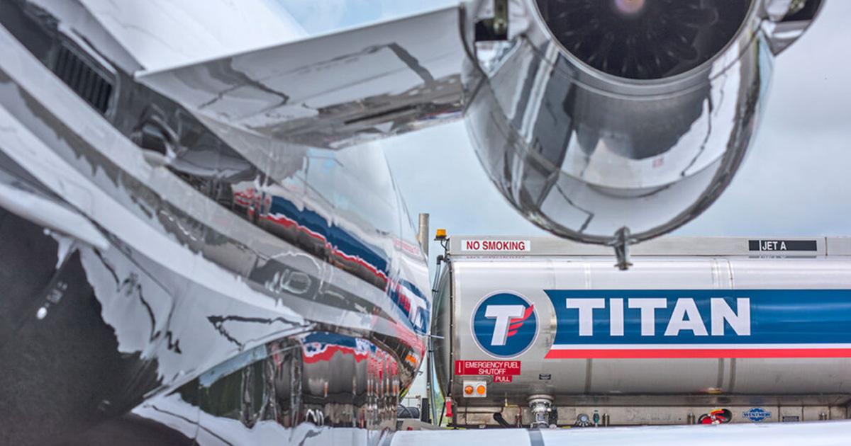 Titan Aviation Fuels truck