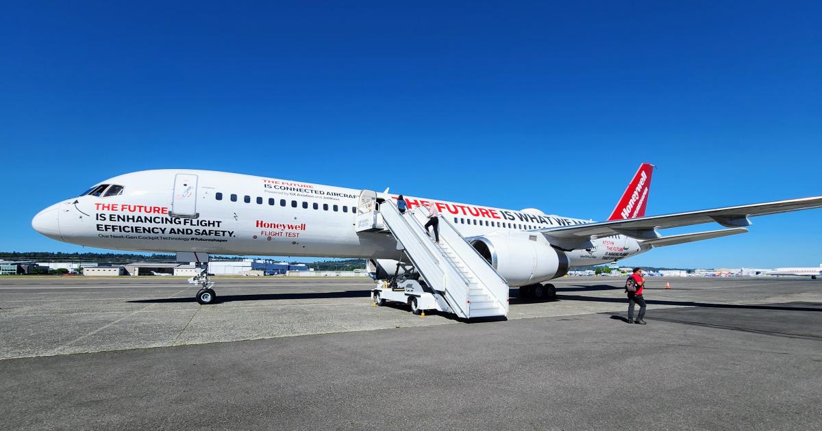 Honeywell Aerospace 757 flying test bed 