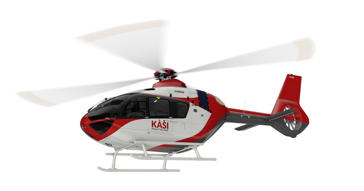 Kasi Healthcare Airbus H135 helicopter 