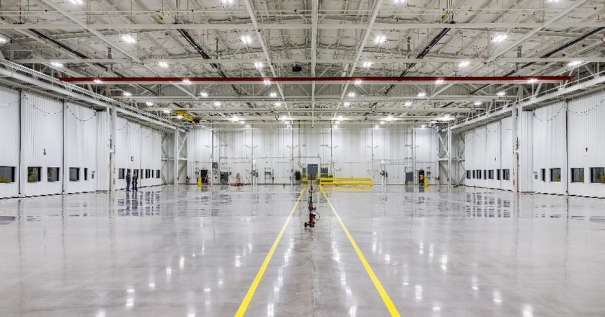 Expanded Textron Aviation flight test hangar