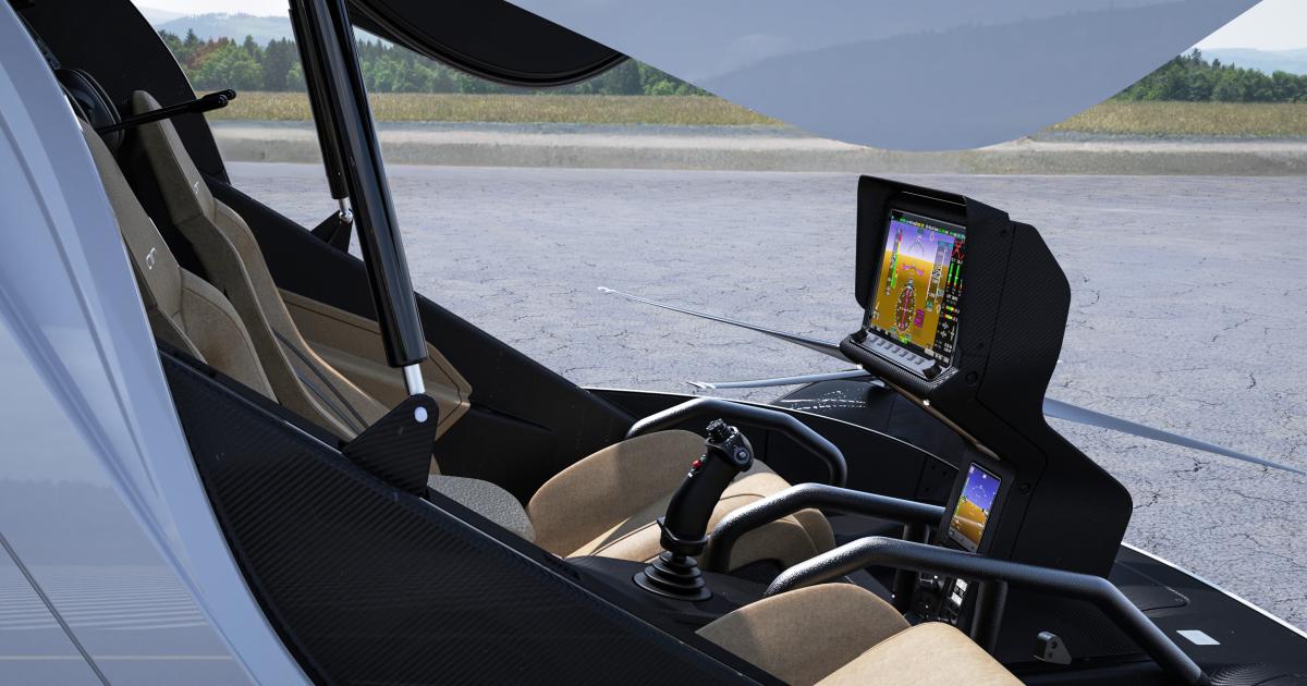 Skyview HDX flight display in Air One eVTOL
