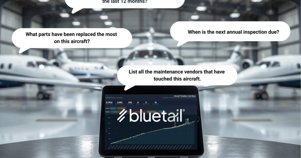 Bluetail aircraft records management system