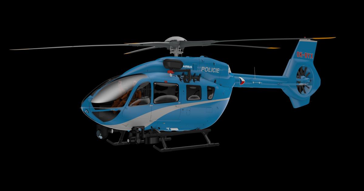 Airbus H145 helicopter for Czech police service