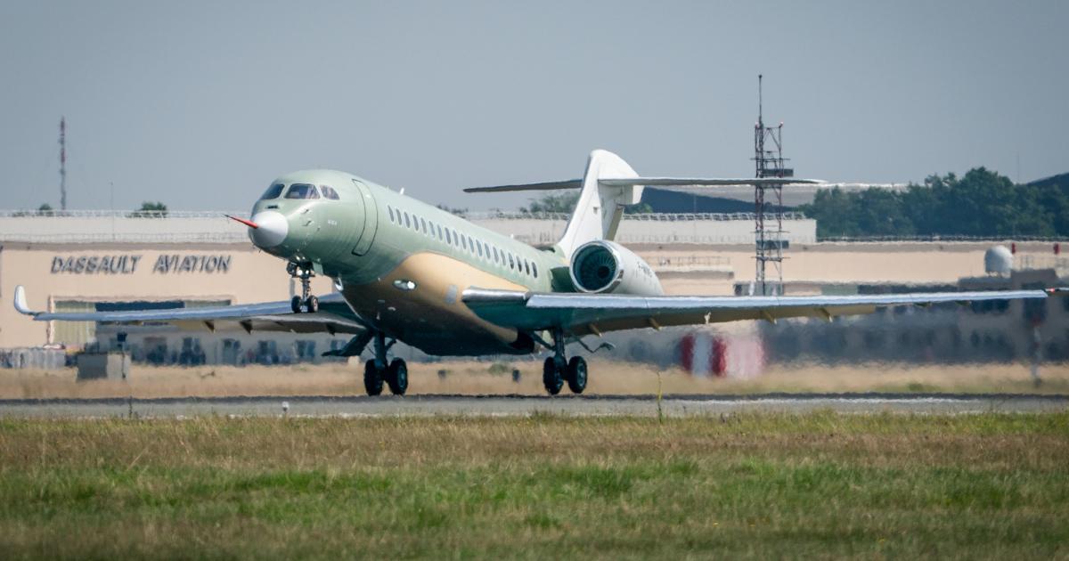 Dassault Aviation Falcon 10X first flight 