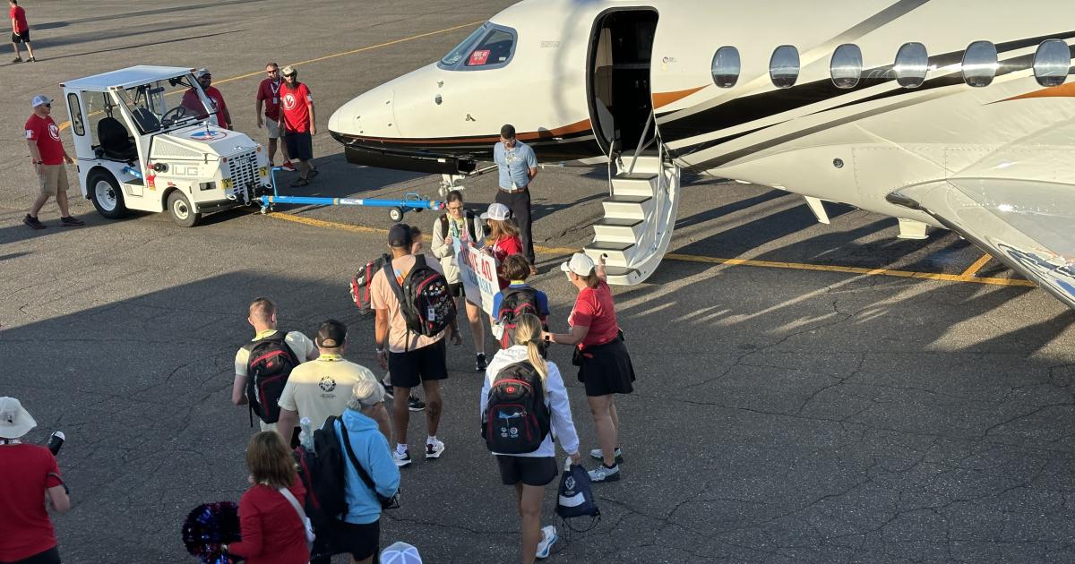 The Special Olympics Airlift, held every four years, returned hundreds of athletes home from St. Paul aboard donated business jets, turboprops, and a Boeing 777.