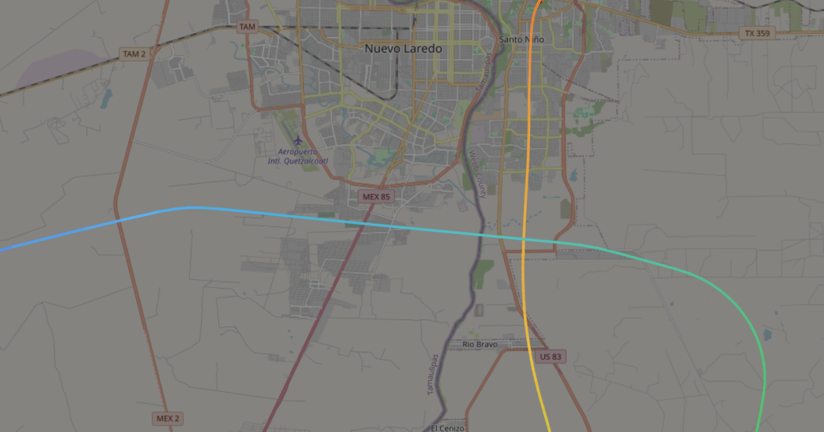 ADS-B Exchange flight-tracking of NetJets Latitude