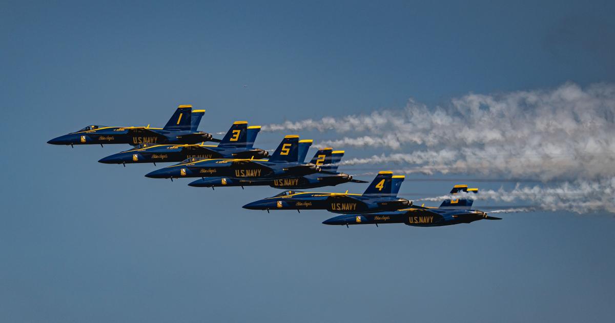 blue angels in flight
