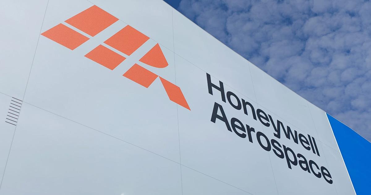 Honeywell Aerospace new logo on chalet