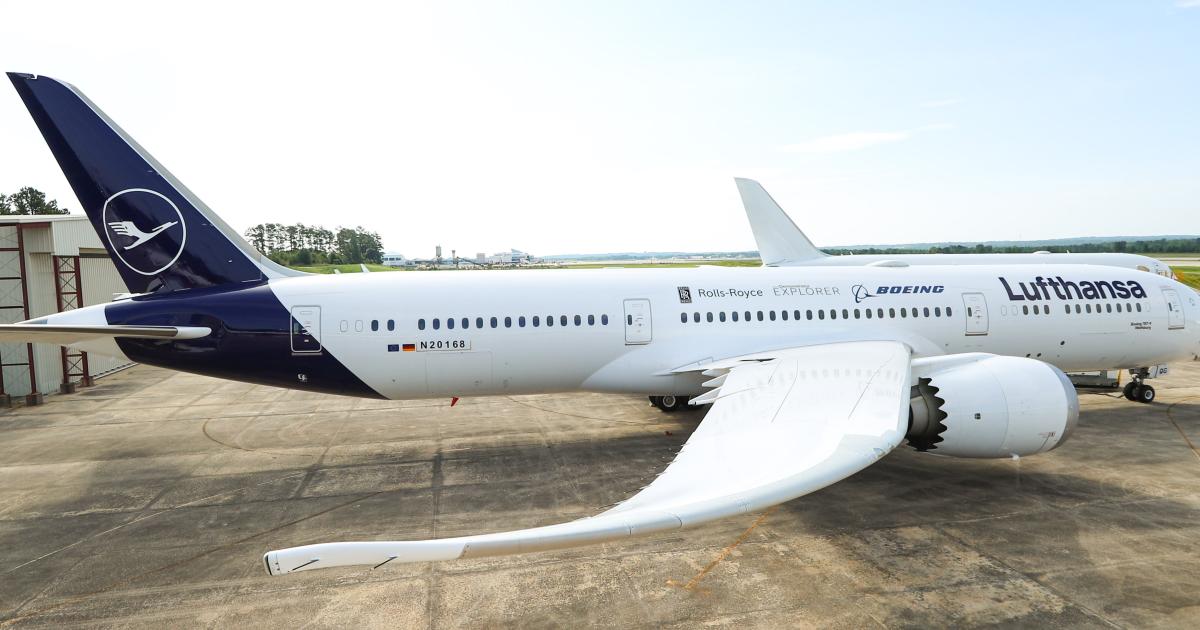 Boeing 787 ecoDemonstrator test bed aircraft