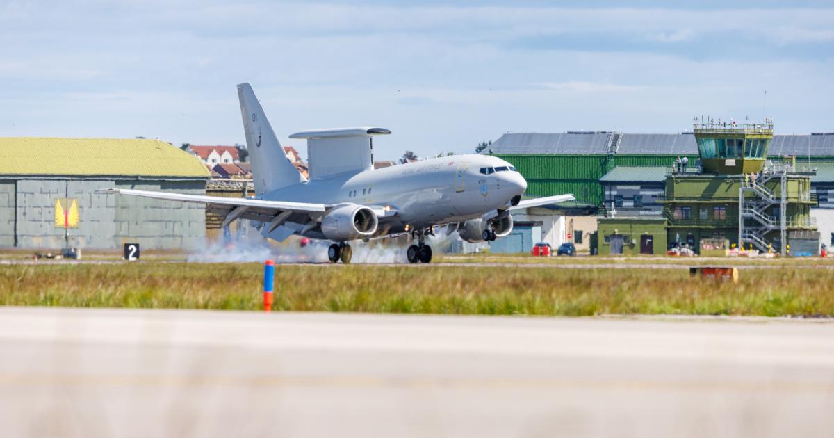 E-7 Wedgetail arrives at Scotland’s RAF Lossiemouth
