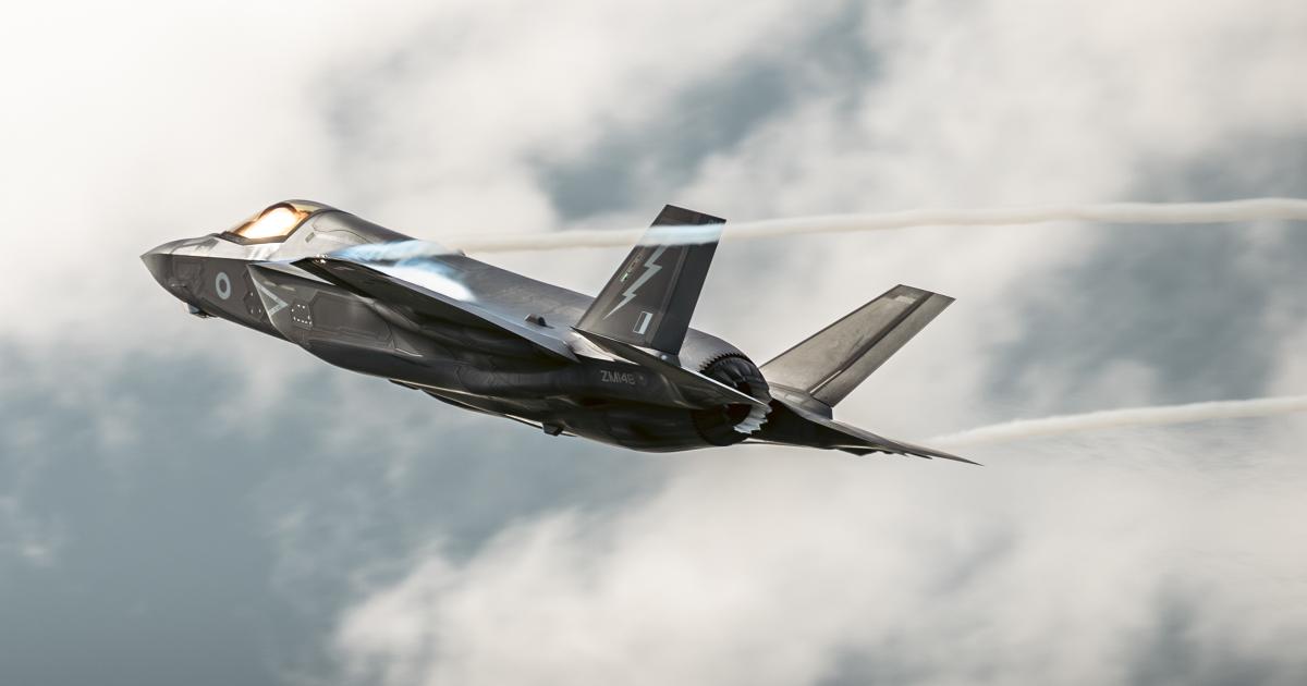 UK F-35 in flight