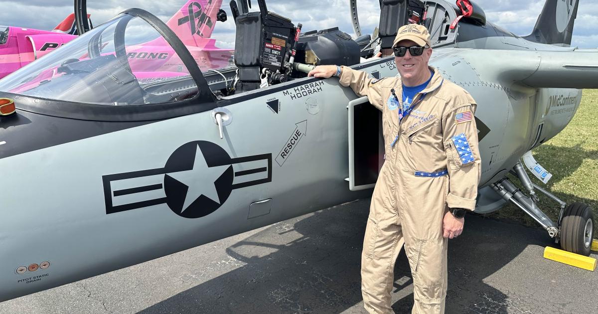 Matthew Harrah and S.211 jet