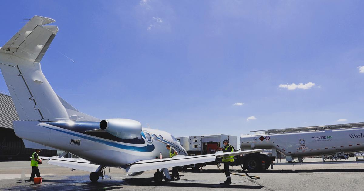 business jet fueling at Le Bourget