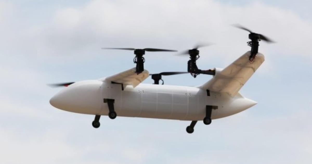 Subscale demonstrator with proprotors on fuselage-mounted booms