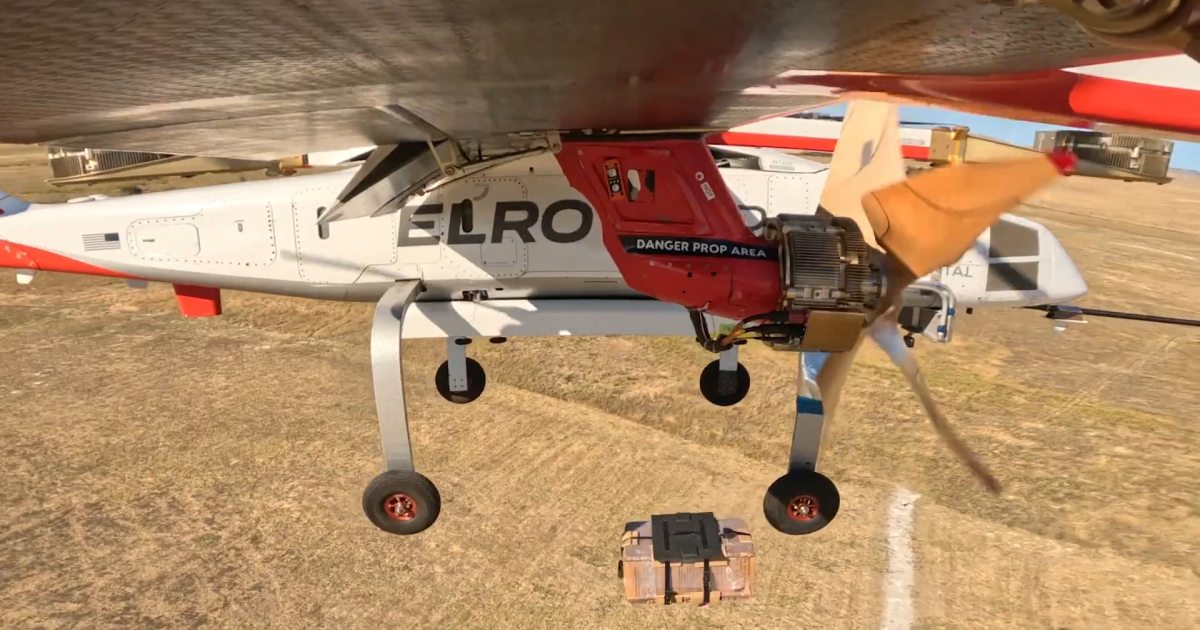 The Chaparral releases a payload in flight