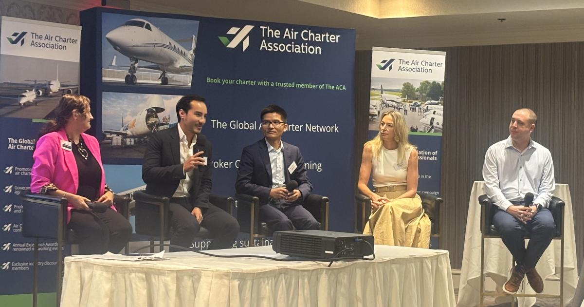 Panelists at The Air Charter Association 2026 U.S. Regional Forum