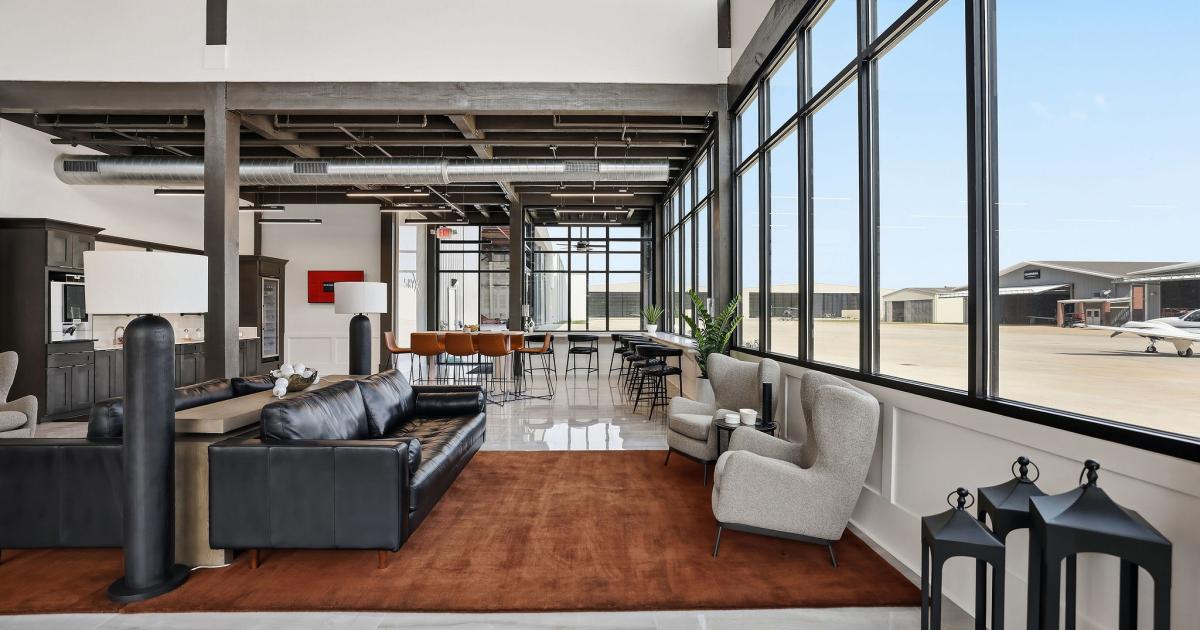 Interior of new Sky X FBO at KHDC