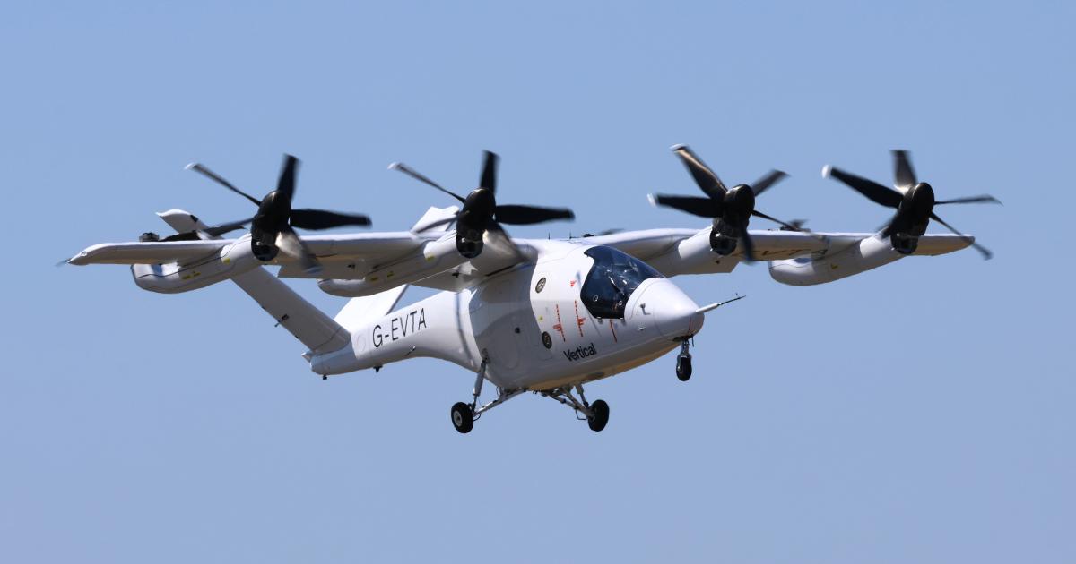 Vertical Aerospace at Farnborough air show 