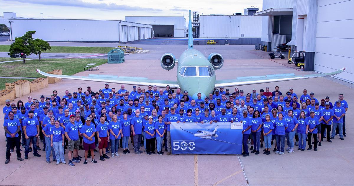 Textron Aviation rollout of 500th Cessna Citation Latitude