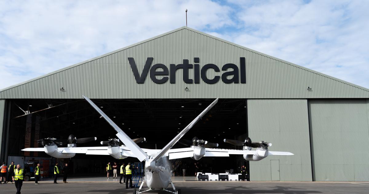 Vertical VX4 prototype being rolled into new hangar 