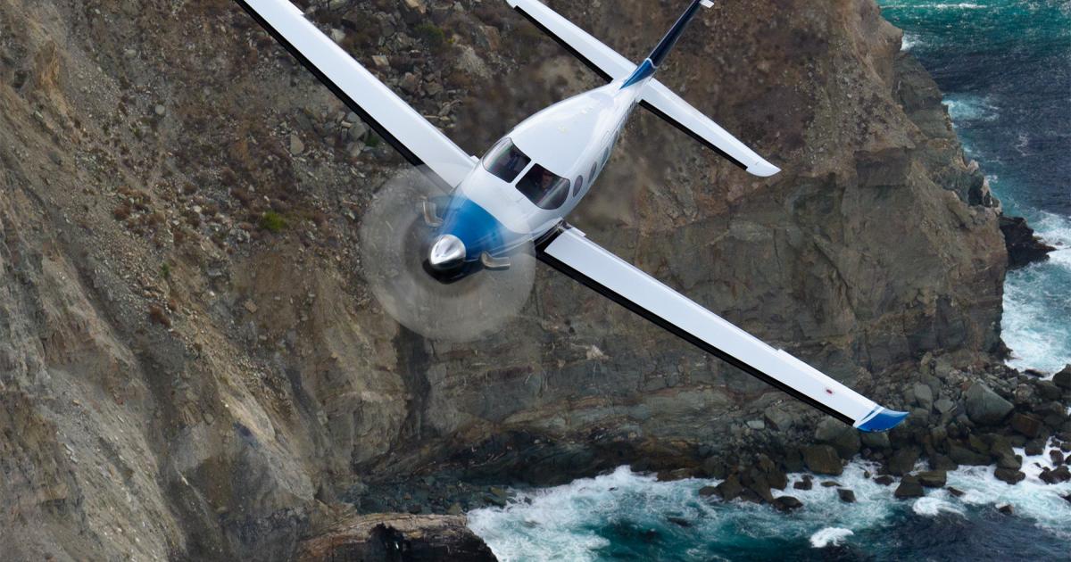 Epic E1000 AX in flight