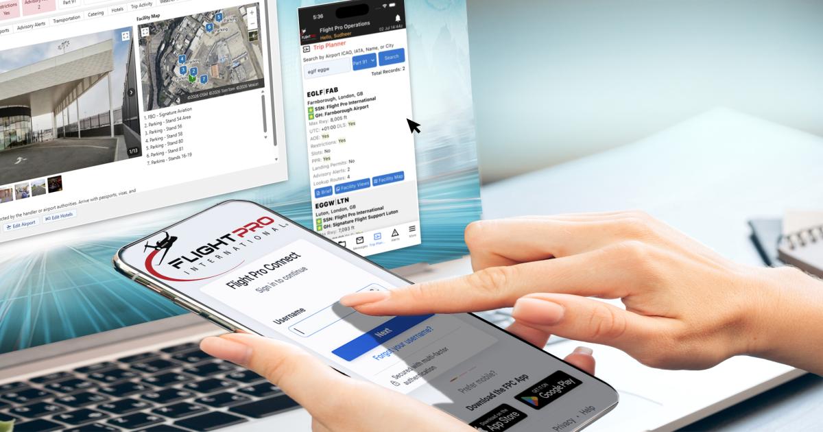 Flight Pro Connect trip management software