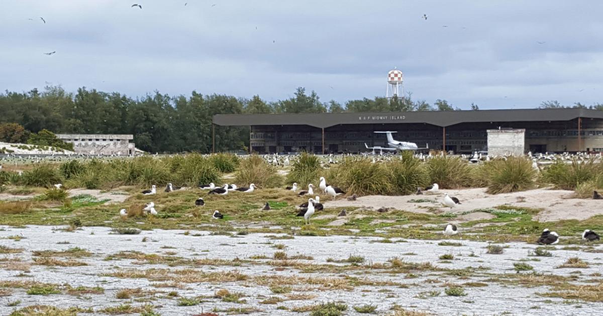 Henderson Field on Midway Island